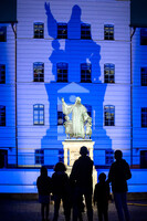 Das illuminierte Francke-Denkmal