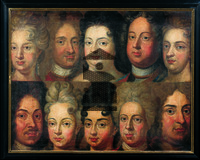 Gemälde mit Porträts der Hohenzollern
