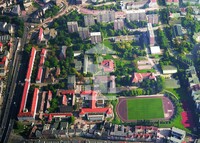 Luftbild der Franckeschen Stiftungen
