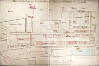 Grundrissplan der Franckeschen Stiftungen von 1742